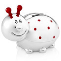 Zilverstad 6352261 Money box Ladybug silver-plated lacquered-red 74 x 109 x 82 mm