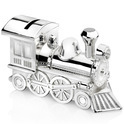 Zilverstad 6752261 Money box Locomotive silver plated lacquered 15.5 x 5.5 x 8cm