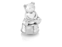 Zilverstad 6029261 Music box/Money box Bear with Heart silver plated lacquered