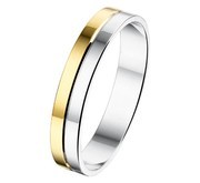 House Collection Ring AL744 - 4 Mm - Without Stone Gold With Silver