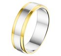 House Collection Ring AL765 - 4.5 Mm - Without Stone Gold With Silver