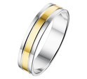 House Collection Ring AL766 - 5 Mm - Without Stone Gold With Silver
