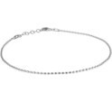 House Collection Anklet Balls 1.5 Mm 24 + 2 Cm Silver Rhodium Plated