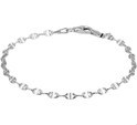 House Collection Anklet Anchor 2.8 Mm 24 Cm Silver Rhodium Plated
