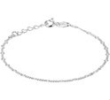 House Collection Anklet 2.3 Mm 24 + 2 Cm Silver Rhodium Plated