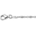 House Collection Anklet Tubes 24 + 2 Cm Silver Rhodium Plated