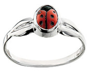 Home Collection Ring Ladybug Silver