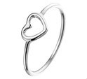 Home Collection Ring Heart Silver Rhodium Plated
