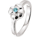 House collection Ring Flower Zirconia Silver
