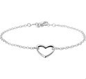 Bracelet Silver Heart 2.0 mm 13 + 3 cm