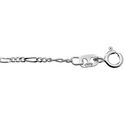 House collection Bracelet Silver Figaro 1.6 mm 18 cm