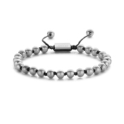 Frank 1967 Beads 7FB 0374 Bracelet Beads steel 6 mm silver colored