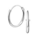 TFT Hoops Round Tube Silver Shiny 1.3 mm x 11 mm