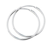TFT Hoops Round Tube Silver Shiny 1.5 mm x 20 mm
