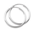 TFT Hoops Round Tube Silver Shiny 1.8 mm x 20 mm