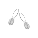 CO88 Collection Celestial 8CE 70044 Steel Earrings - Oval 25 mm - Seahorse - Silver colored