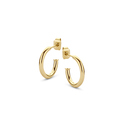 CO88 Collection Elemental 8CE 70058 Steel Earrings - Round 15 mm - Gold colored
