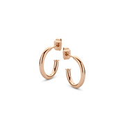 CO88 Collection Elemental 8CE 70064 Steel Earrings - Round 15 mm - Rose gold colored