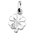 House Collection 1321835 Silver Charm Clover Strass 13.5 x 9.5 mm