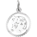 House collection 1321712 silver bead Girl Diamond-coated 16 mm