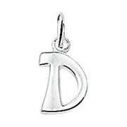 House collection silver Charm Letter -D-