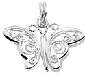 House collection silver Charm Butterfly