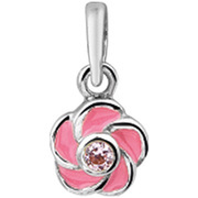 House collection silver Charm Flower with Zirconia