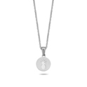 CO88 Collection Sense 8CN 26132 Steel Necklace with Pineapple - Length 38 + 7 cm - Silver colored