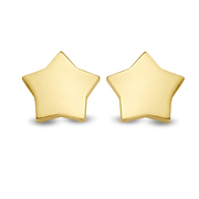 New Bling 9NB-0359 Ear studs Star silver gold colored
