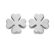 New Bling 9NB-0360 Ear studs Clover silver silver colored