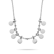 New Bling 9NB 0302 Necklace Confetti circles silver silver colored 38-43 cm