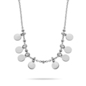 New Bling 9NB 0302 Necklace Confetti circles silver silver colored 38-43 cm