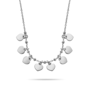 New Bling 9NB 0306 Necklace Hearts silver silver colored 38-43 cm