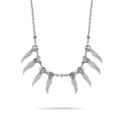 New Bling 9NB 0312 Necklace Feathers silver silver colored 38-43 cm