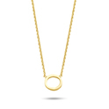 New Bling 9NB 0315 Necklace Open Round silver gold colored 38-43 cm