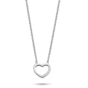 New Bling 9NB 0316 Necklace Open Heart silver silver colored 38-43 cm