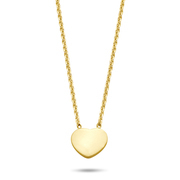 New Bling 9NB 0339 Necklace Heart silver gold colored 38-43 cm