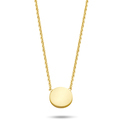 New Bling 9NB 0341 Necklace Round silver gold colored 38-43 cm