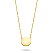 New Bling 9NB 0341 Necklace Round silver gold colored 38-43 cm