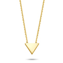 New Bling 9NB 0369 Necklace Triangle silver gold colored 38-43 cm