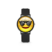 Colori Essentials Smile 5 CLK116 Children's watch - Sunglasses - Silicone strap -  30 mm - Black