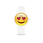 Colori Essentials Smile 5 CLK117 Children's Watch - Hearts - Silicone Strap -  30 mm - White