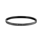 Caliber Frosted 7KB 0089L Steel Bangle with Frost - Size L - Black