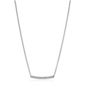 Zinzi ZIC1957 Necklace with curved bar silver with zirconia 42-45 cm