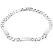 House Collection Engraving Bracelet Silver Plate 5.0 mm 19 cm