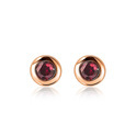 Zinzi ZIO1177RR Stud earrings silver-zirconia pink-red 4 mm
