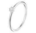 House Collection Ring Diamond 0.10ct H SI White Gold