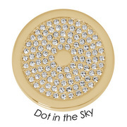 Quoins QMOA-04L-G disk Dot in the sky steel gold colored Large
