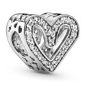 Pandora 798692C01 Charm Silver Sparkling Freehand Heart