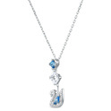 Swarovski 5530625 Necklace Dazzling Swan silver-coloured-blue